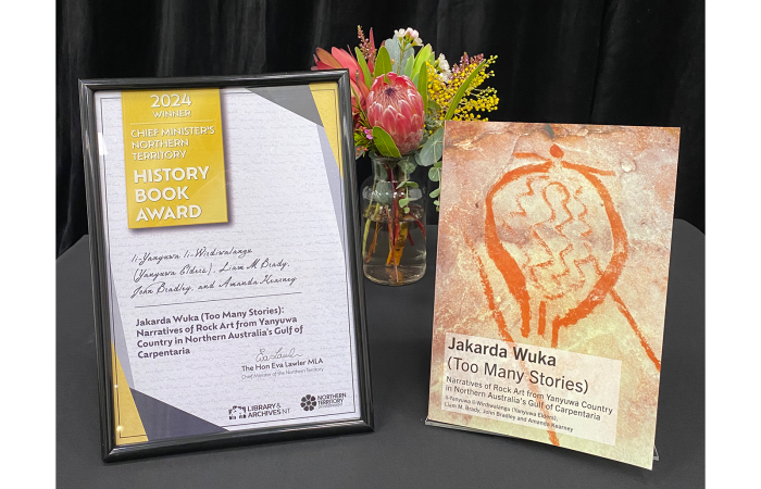 Winner of the 2024 Chief Minister's NT History Book Award, 'Jakarda Wuka'. 