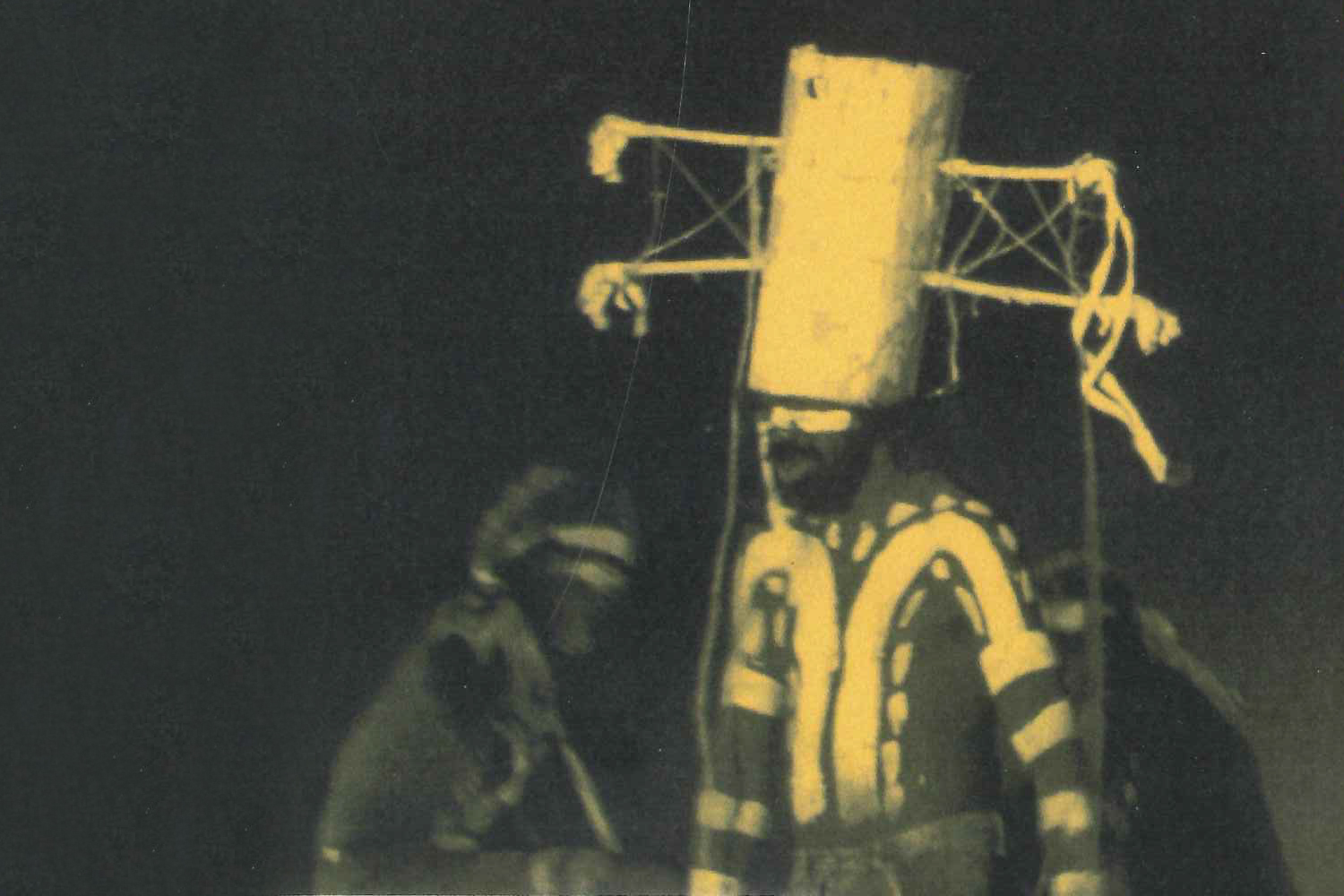 Aboriginal dancer in ceremonial dress