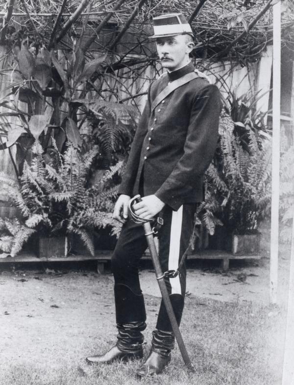 William Francis Johns, ca 1909: State Library of South Australia Portrait Collection B20181 Standing portrait of Constable Johns wearing dress uniform