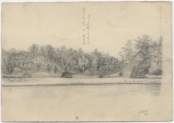 Detail from Hoare’s Sketches of Port Darwin – Saddle, 1869