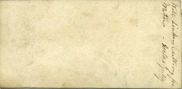 Reverse of Stereoscopic image of Doctor's Gully cutting for water, 1869