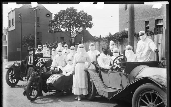 Medical staff wearing Personal Protective Equipment 